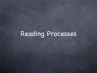 Reading Processes 