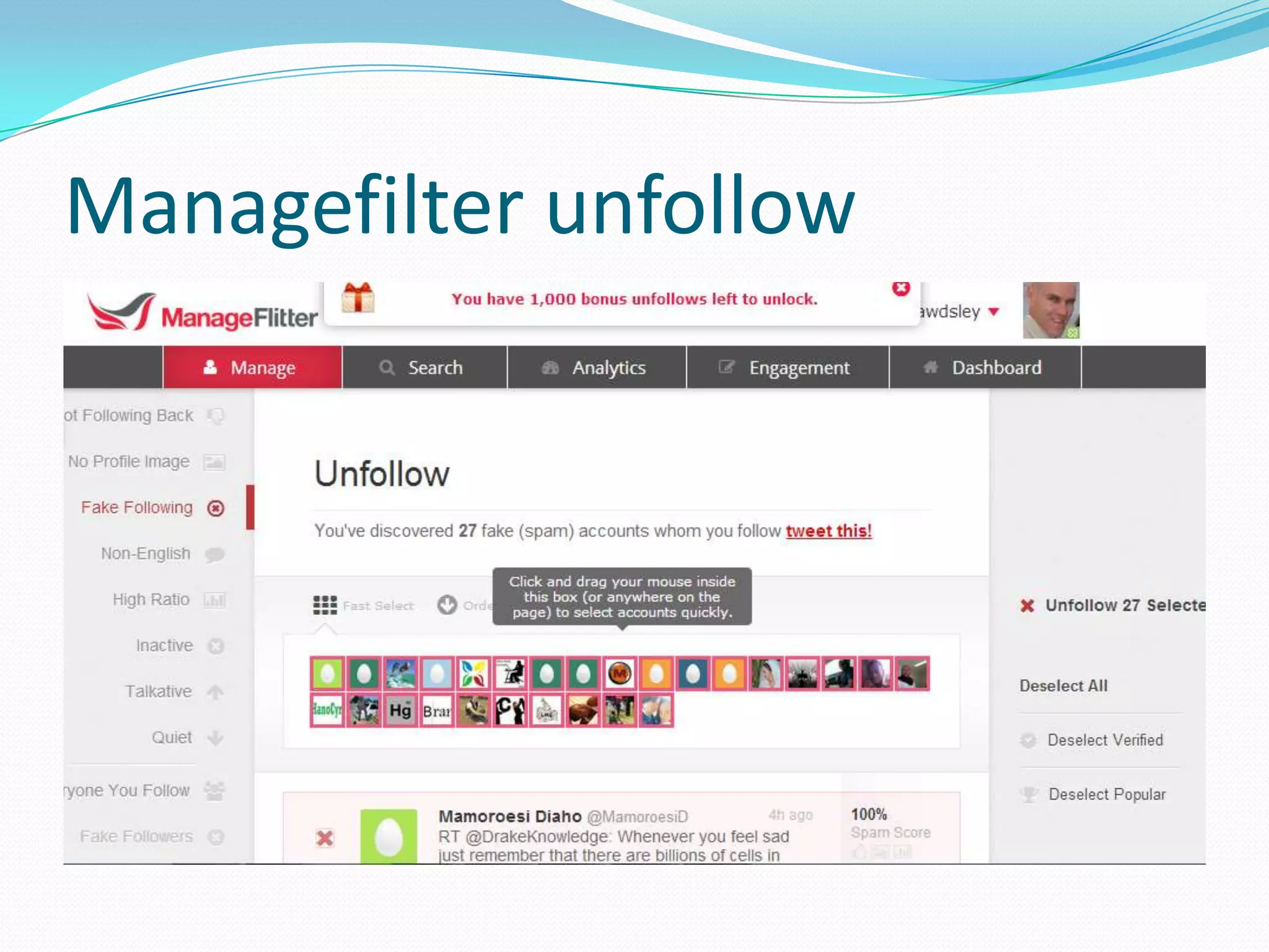 Managefilter unfollow
 