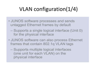 VLAN configuration(1/4)
 