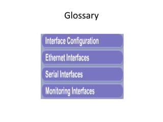 Glossary
 