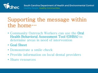 Preventive Oral Health 101: Reaching Families with an Oral Health Message