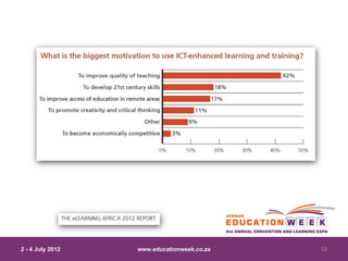 2 - 4 July 2012   www.educationweek.co.za   12
 
