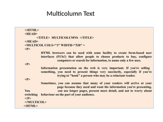 Introduction to Tables and Images HTML.pptx