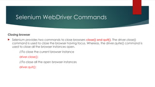 Locators and webdriver commands Selenium Session2.pptx