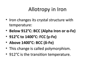 face cell calculations , crystal directional and planes | PPTX