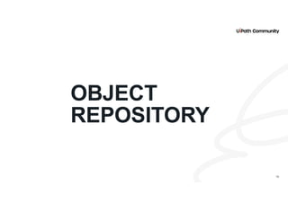 16
OBJECT
REPOSITORY
16
 