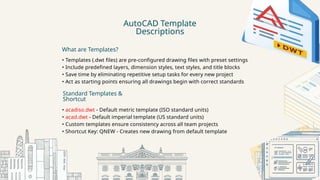 Comprehensive AutoCAD Basics: Templates, Units, Commands & Workspace ...