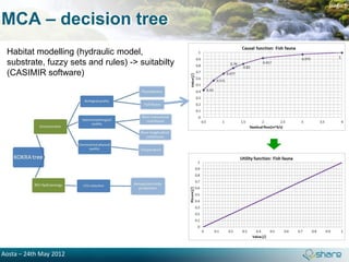 page 6

MCA – decision tree
 Habitat modelling (hydraulic model,
 substrate, fuzzy sets and rules) -> suitabilty
 (CASIMIR software)




Aosta – 24th May 2012
 