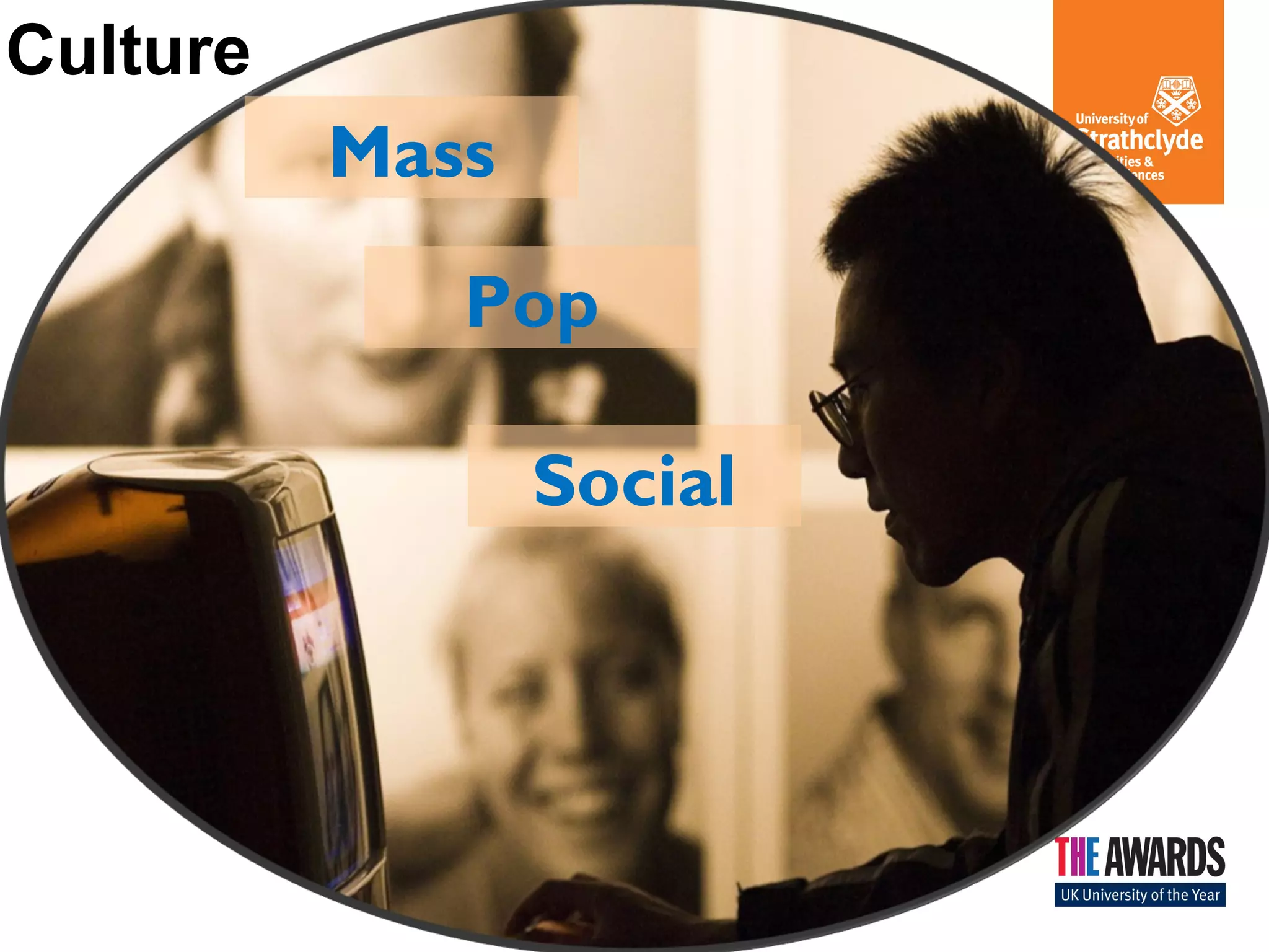 CCuullttuurree 
Mass 
Pop 
Social 
 