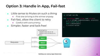 Building Low Latency Apps Masterclass: Impacts on Database Latency | PDF