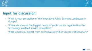 Samos Summit 	 Innovative public services in Europe – taking stock and looking ahead