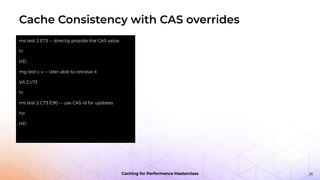 Caching for Performance Masterclass: The In-Memory Datastore | PDF