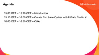 🌺 Women in Automation Program: Become a Citizen Developer with UiPath StudioX Session 2