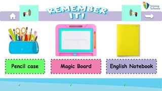 Pencil case Magic Board English Notebook
 