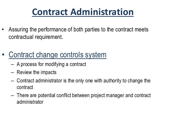 contract administration process