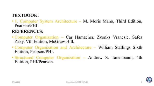 CS304PC:Computer Organization and Architecture session 20 ...