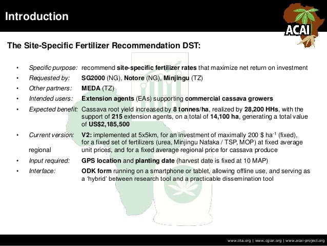 Session 2 1 Development Of The Site Specific Fertilizer Recommendatio