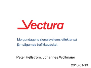 Morgondagens signalsystems effekter på
järnvägarnas trafikkapacitet


Peter Hellström, Johannes Wolfmaier

                                  2010-01-13
 