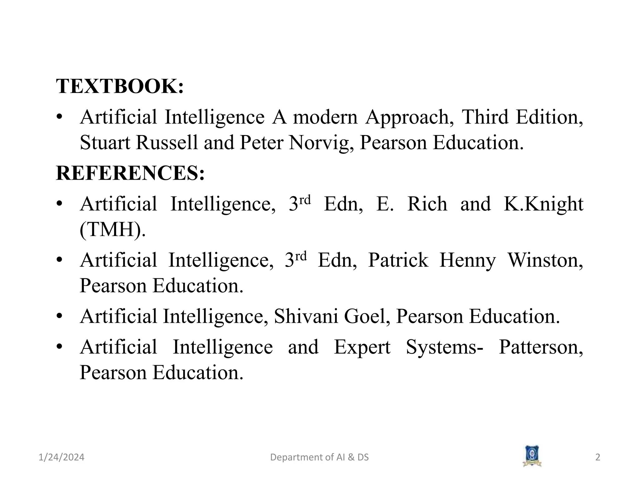 AI3391 Artificial Intelligence session 24 knowledge representation.pptx