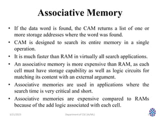 CS304PC:Computer Organization and Architecture Session 29 Memory ...