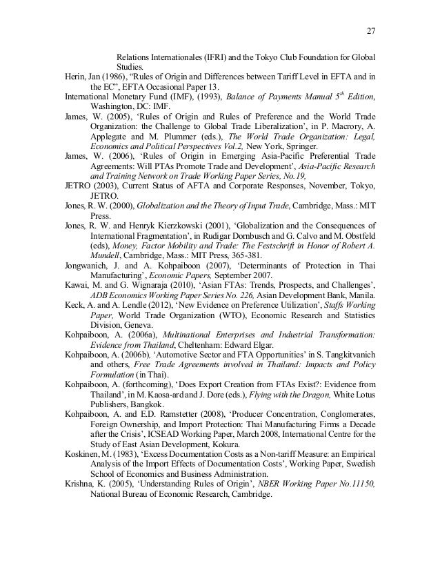 Research paper on world trade organization