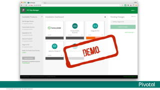 © Copyright 2014 Pivotal. All rights reserved.
Demo"
 
