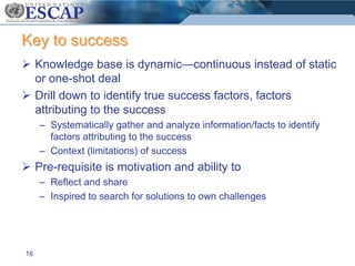 Monitoring MDGs and influencing policy – practical approaches and experience in Asia