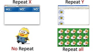 Repeat X Repeat Y
Repeat allNo Repeat
 