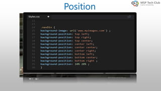 Position
‫ستريت‬ ‫امشى‬
 