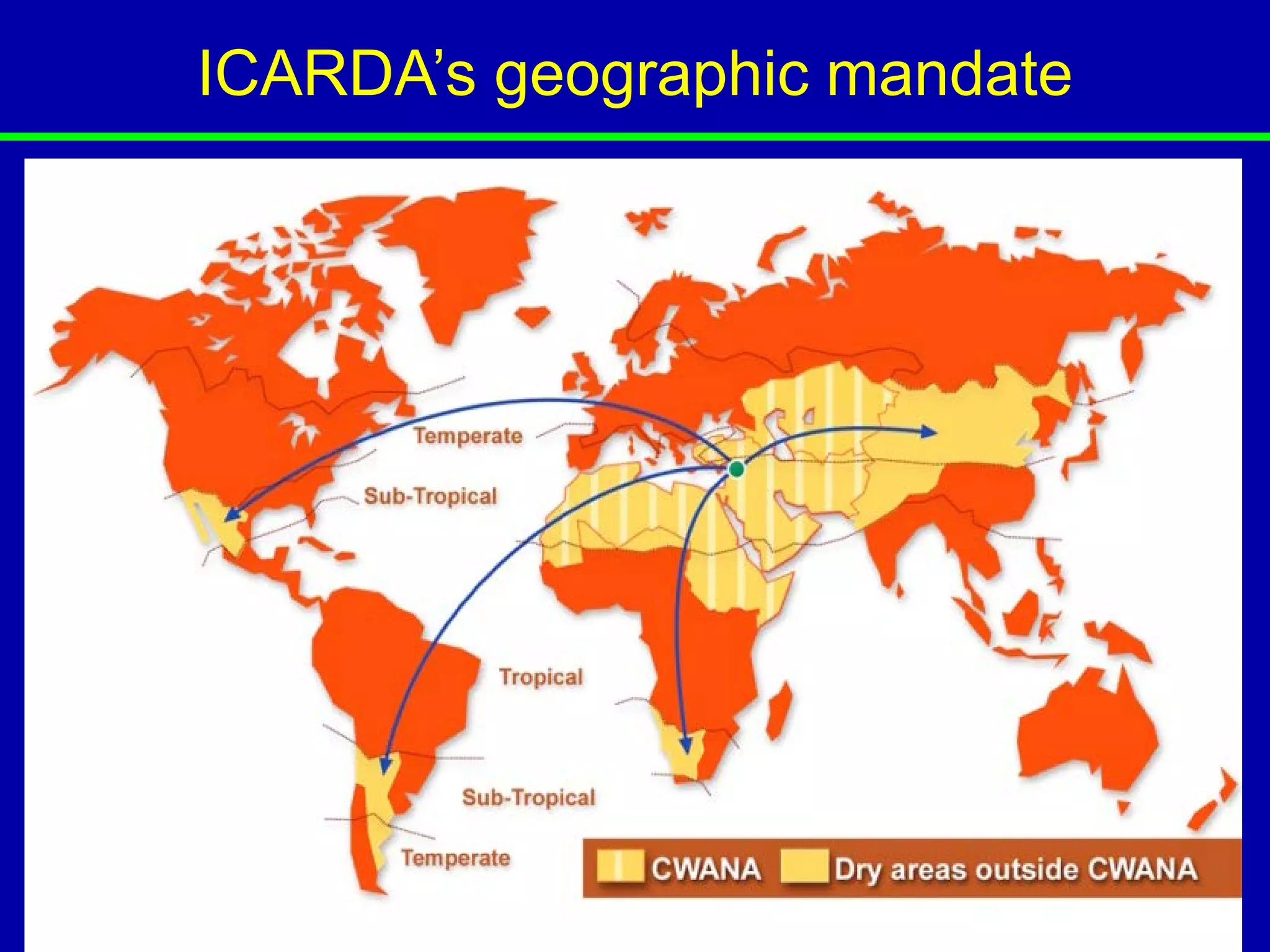 ICARDA’s geographic mandate
 