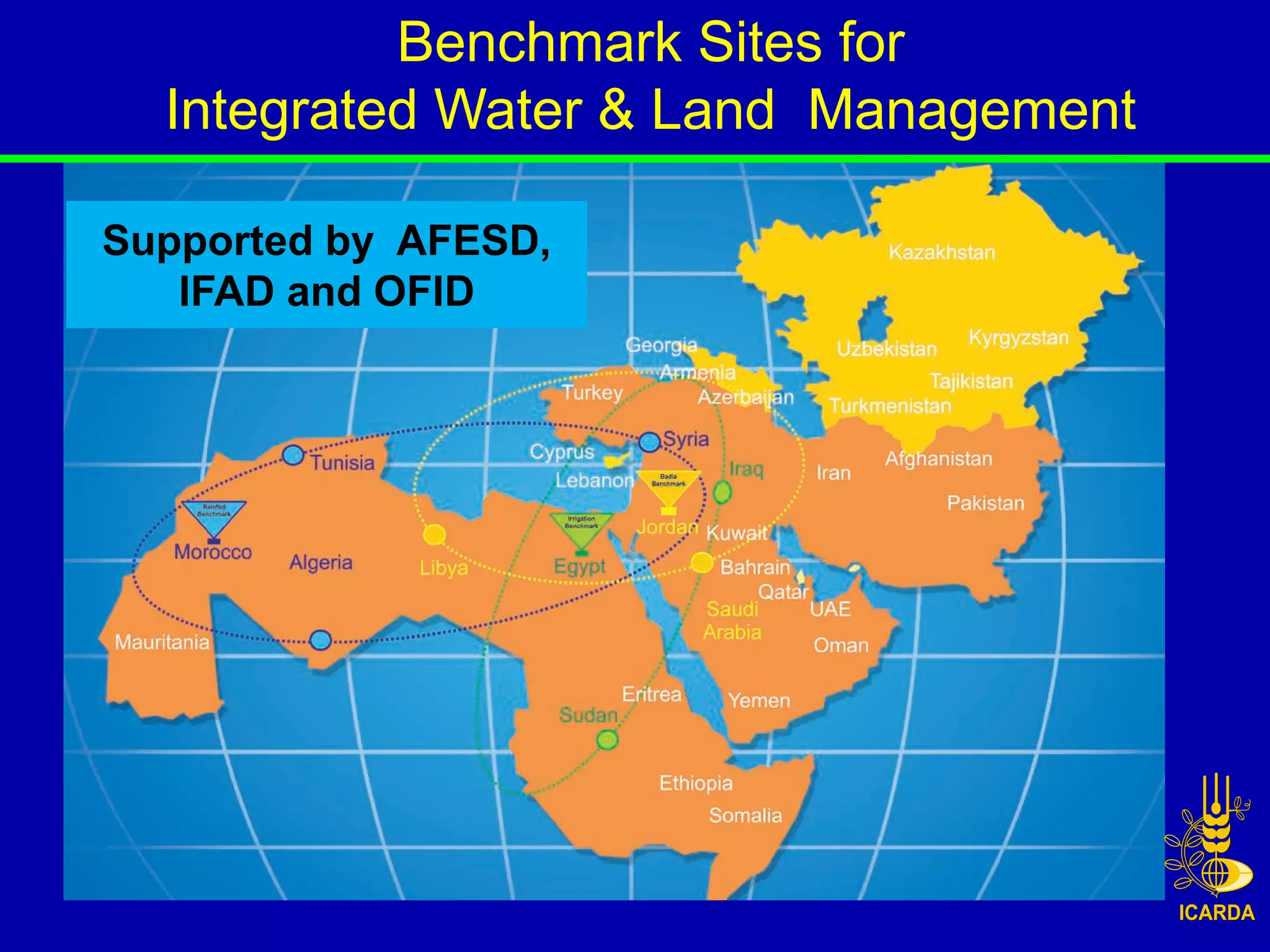 Benchmark Sites for
  Integrated Water & Land Management

Supported by AFESD,
   IFAD and OFID
 
