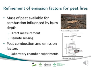 Peat emission factors: Scientific background