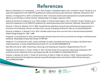 Peat emission factors: Scientific background