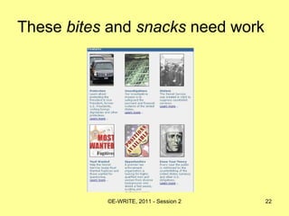 These  bites  and  snacks  need work 