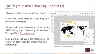 Principles of group model building and spatial group model building