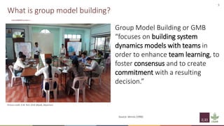 Principles of group model building and spatial group model building