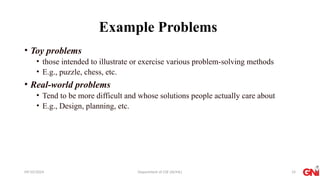 22PCOAM11 : Session 2 Problem Solving Agent and searching for solutions ...