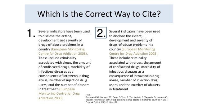 Proper Citing
