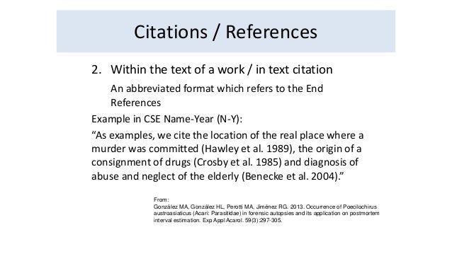 Proper Citing