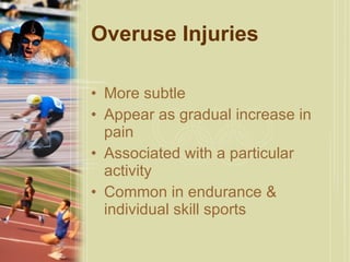 Subtle Injury. Examples Session 2 sport_injuries_classifiction_of_injuries | PPT