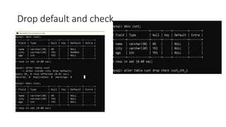 Drop default and check
 