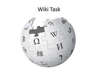 Wiki Task
 