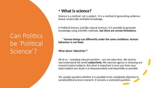 Topic About Political Science Political Science 100 Slides Lecture Notes | PPTX