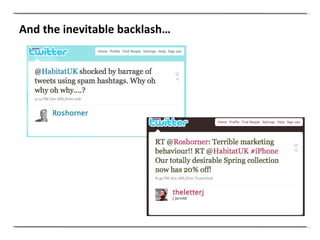 And the inevitable backlash… 