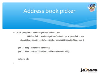 Address book picker
 