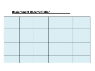 Requirement Documentation
 