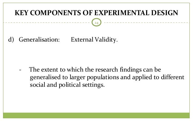 Components of valid research