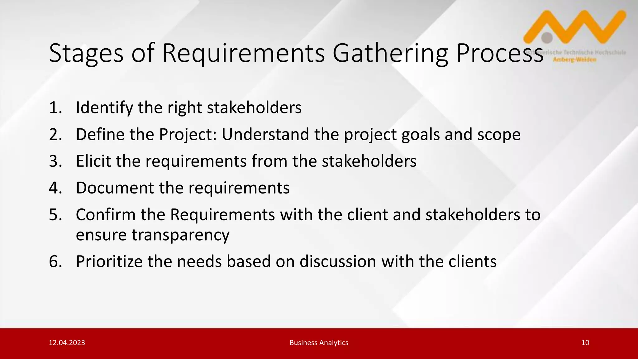 requirement gathering | PDF