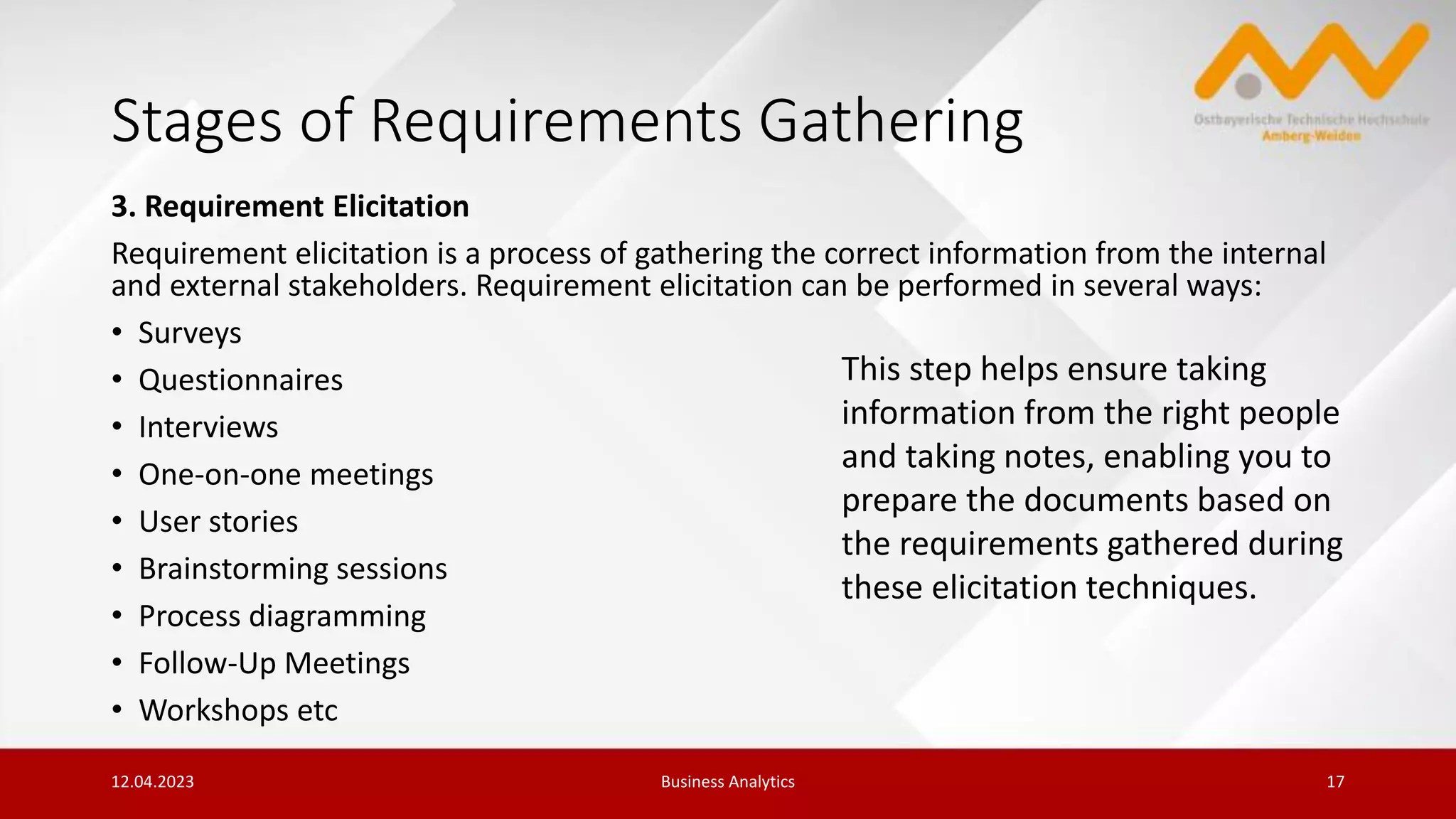 requirement gathering | PDF