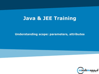 Java & JEE Training
Understanding scope: parameters, attributes
 
